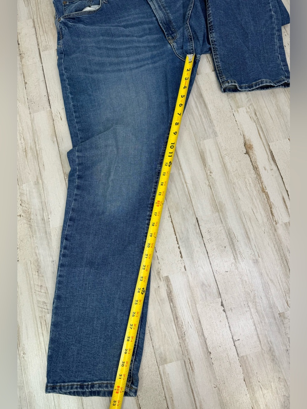 Wrangler Athletic Fit Jeans Mens 40x32 Stretch Denim Blue Pants - Picture 9 of 12
